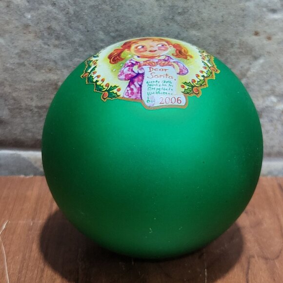 Campbells Soup Kids Green Ball Ornament Collectors Edition 2006 - Picture 9 of 10